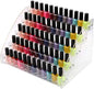 5 Tiers Clear Acrylic Organizer Holder Display Stands Nail Polish Organizer Makeup Table Retail Store Display Case Cosmetics Shop Store Candy Storage Eyeglass Stand Goods Shelf Case