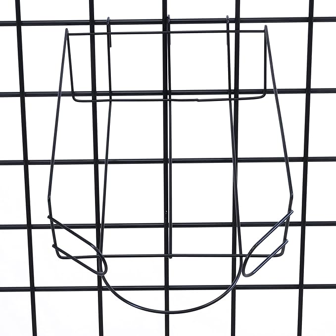 Grid-wall Cap Display Rack for Displaying Fitted Hats, Snapback Hats, Unstructured, and Ball Caps (Quantity 5) (5)