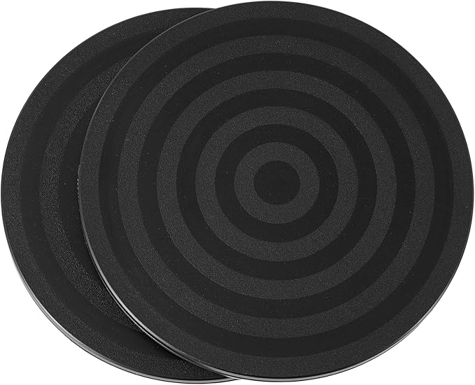 ZZRANYE 8 Inch Heavy Duty Rotating Swivel Stand - 360 Degree Rotating Lazy Susan Base with Steel Ball Bearings for Model Base/Rotating Plants/Crafts Stand Monitor/TV/Monitors/Potted Plants, Black