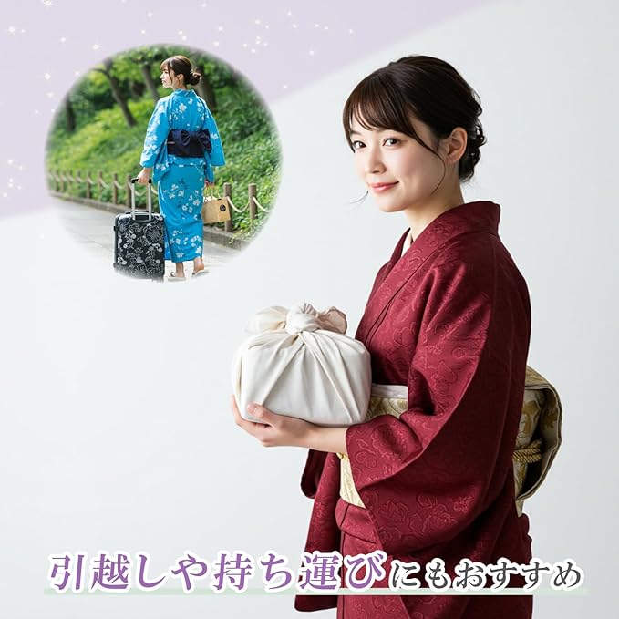 Astro 173-14 Obi Storage Bag, 3-Way Opening, Kimono Storage Case, Yukata, Kimono Storage Bag, Breathable, Non-woven Fabric, Dust and Dirt Guard, Transparent Window, Nagoya Obi, Half-width Obi,