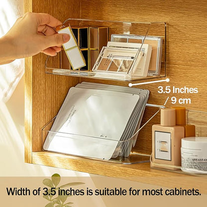Medicine Cabinet Organizer Shelf, Vanity Trays for Bathroom Counter, Cosmetic Storage Tray, Makeup Organizer, Beauty Organizer