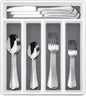 HaWare 40-Piece Silverware Set with Drawer Organizer Tray, Stainless Steel Flatware Cutlery Utensils, Timeless and Elegant Design for Home Hotel Wedding, Mirror Polished and Dishwasher Safe