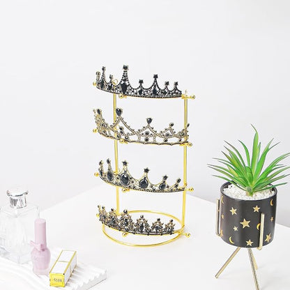 Crown Display Stand, Tiara Display, Headband Display Stand, Hair Accessories Organizer, Crown Storage Organizer Jewelry Holder for Women Girls