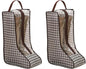Boot storage Bag, 2-piece Set with Houndstooth Pattern & Dust-proof Design for Secure cowboy boot storage and Organization
