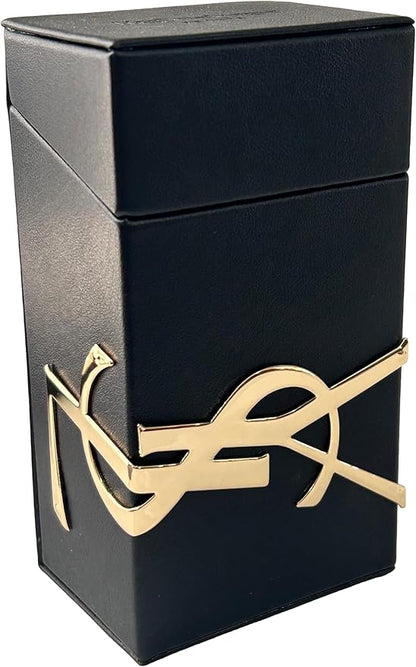 Yves Saint Laurent YSL Hardcase Holder/PORTABLE SMALL STORAGE BOX VANITY (holds jewelry, makeup, coins, cards, keys, etc) 50 ml BOX Size 2W x 4.75H x 2.75L - 6224