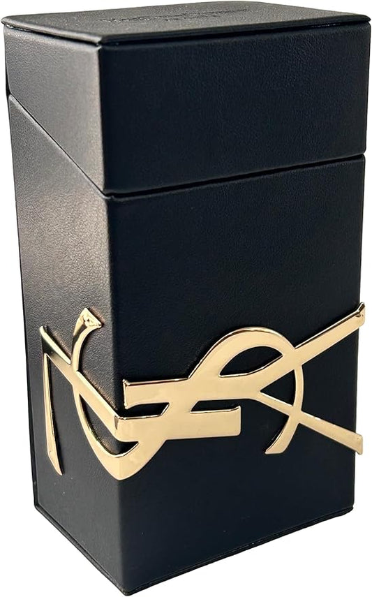 Yves Saint Laurent YSL Hardcase Holder/PORTABLE SMALL STORAGE BOX VANITY (holds jewelry, makeup, coins, cards, keys, etc) 50 ml BOX Size 2W x 4.75H x 2.75L - 6224