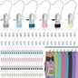 120 Pcs Legging Organizer for Closet Hanging - Stainless Steel Jeans Hangers with Clips, Multi-Purpose Skirt Hangers with Clips for Pants, Shorts, Towels, Boots Storage and Space Saving Solution