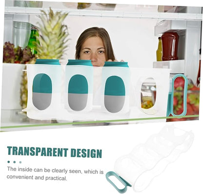 CHILDWEET Fridge Can Dispenser Organizer 4 Bins for Soda Beer Can Holder Refrigerator Storage Box