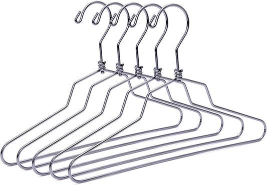 Quality Hangers Metal Children Hangers - Swivel Hook with Stainless Steel Body - Heavy Duty Wire Clothes Hangers - Pack of 10 - Hangers for Kids