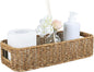 Resin Wicker Toilet Paper Basket: Water-Resistant Handmade Organizer - Natural Tan for Organic Back of Toilet Tank top & Scandinavian Kitchens 1pack