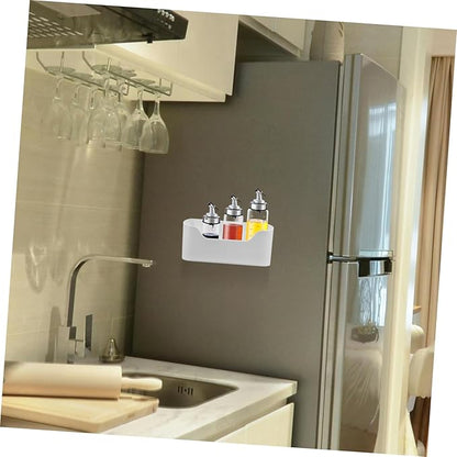 Ciieeo 2pcs Wall-mounted Storage Box Adhesive Mount Cabinet Door Holder Kitchen Organization Bathroom Organization Key Rack