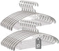 Clear Plastic Hangers, 16" Heavy Duty Clothes Hangers, Durable Closet Hanger for Shirt, Coat and Dress(15 Pack)