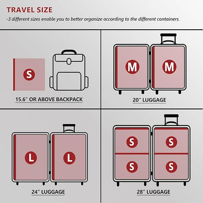 Travel Vacuum Bags for Clothing with Rechargeable Electric Pump, Compression Packing Cubes Organizer Storage for Luggage Suitcase, Space Saver Seal Bags for Vacation Cruise, 15 Combo