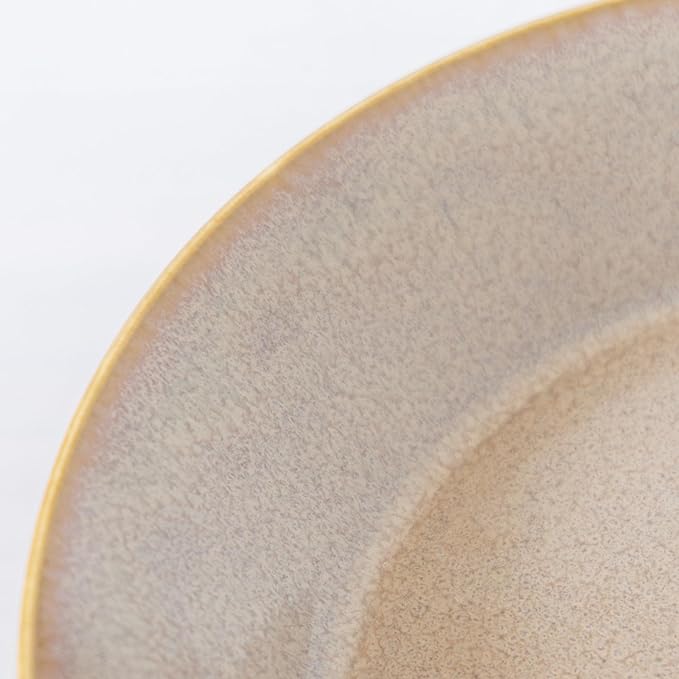 aito 517322 Natural Color Curry Plate, Pasta Plate, Approx. 8.3 inches (21 cm), Cinnamon, Beige, Mino Ware, Dishwasher Safe, Microwave Safe, Made in Japan