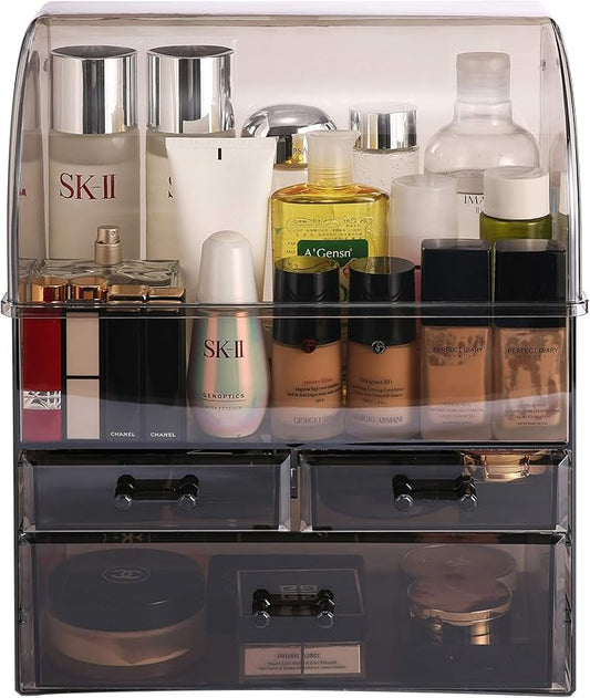 MOOCHI Professional Large Cosmetic Makeup Organizer Bathroom Storage Display Case with Drawers
