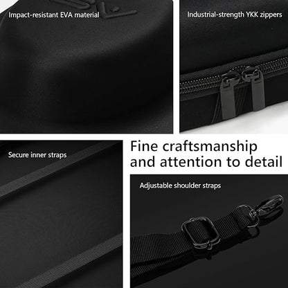 Anysiny Cowboy Hat Box for Travel-Crush Proof Hat Travel Case for Cowboy Hats Holder Storage Box Organizer Cap Carrier with Adjustable Carry Strap