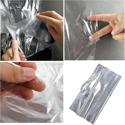 100 Pack Garment Bag,Transparent Clothing Cover, Storage Bag for Short or Children's Clothing (40 * 70)