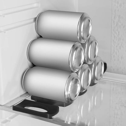kwmobile Silicone Bottle Stacking Mat (Set of 2) - Refrigerator Organizer Holder Rack to Stack Bottles, Cans, Beer, Soda