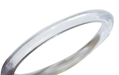 NAHANCO CIR Plastic Scarf Rings, Clear Acrylic (Pack of 500)