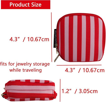 Travel Jewelry Case Small Jewelry Organizer Purse Jewelry Bag Women Gifts Jewelry Purse for Bracelet Rings Earring Necklace