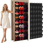 Over the Door Shoe Organizer,40-Pocket Hanging Shoe Rack for Closet Door,Shoes Storage Holder Hanger with Large Mesh Pocket for Women Men ShoesOver the Door Shoe Organizer Large Breathable