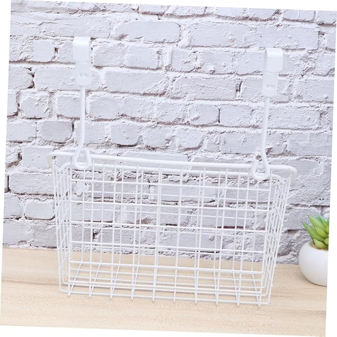 Ciieeo Cabinet Storage Basket over Door Hanging Organizer Hanging Rack for Desk Kitchen Closet