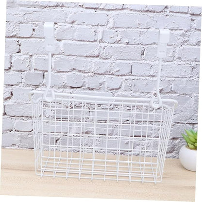 Ciieeo Cabinet Storage Basket over Door Hanging Organizer Hanging Rack for Desk Kitchen Closet