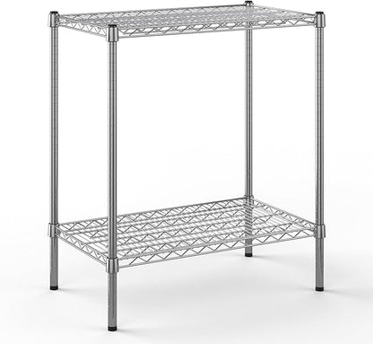 18" Deep x 30" Wide x 34" Height Wire Shelving Kit | 2-Tier | NSF Commercial Storage Rack Unit