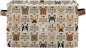 French Bulldog Pattern Rectangle Storage Bin, 15 x 11 x 9.5 in, Collapsible Organizer Storage Basket for Home Décor