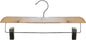 NAHANCO Contemporary Collection: Wooden Skirt/Pant Hanger, 14" Natural (Pack of 100)