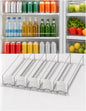 Adjustable Can Organizer for Fridge, Sliding Beverage Rack, Self-Feed Drink Storage, Front Shelf Display, Bottle and Can Holder(440 mm,5 pcs)