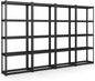 Goplus 5-Tier Metal Shelving Unit, 4 Pack Heavy Duty Wire Storage Rack with Anti-Slip Foot Pads, Height Adjustable Shelves for Warehouse, Kitchen, Living Room, Garage, 12" D x 27.5" W x 66" H