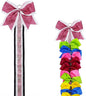 Glitter Large Handmade Cheer Bows Holder, Wall Hanger for Cheerleading Teen Girls High School College Sports, Pink