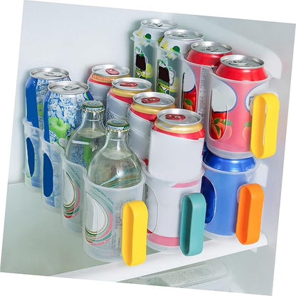 PRETYZOOM 3pcs Slot Can Organizer for Fridge Soda Dispenser Can Holder Daily Use Beverage Dispenser Home Accessory