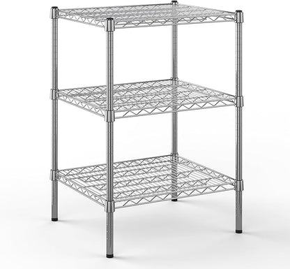 21" Deep x 24" Wide x 34" Height Wire Shelving Kit | 3-Tier | NSF Commercial Storage Rack Unit