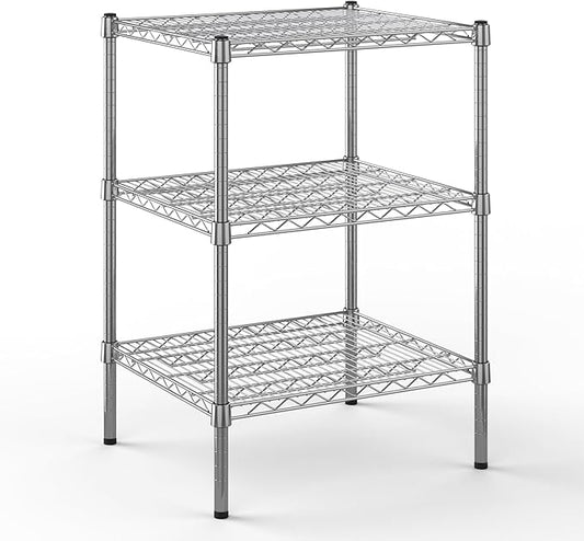 21" Deep x 24" Wide x 34" Height Wire Shelving Kit | 3-Tier | NSF Commercial Storage Rack Unit