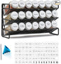 SpaceAid Spice Rack Organizer with 21 Spice Jars, 386 Spice Labels, Chalk Marker and Funnel Set for Cabinet, Countertop, Pantry, Cupboard or Door & Wall Mount - 21 Jars, 13.4" W × 9" H, White