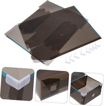 2pcs Plastic Storage Boxes Drawers Home Organizers for Shoes Underwear Socks Compact