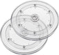 Jersvims 2Pcs 6 Inch Acrylic Turntable Platter, Transparent Turntable Organizer Round Rotating Plate for Kitchen Pantry Cabinet Desk Rack Spice Cake Cookie Decorating