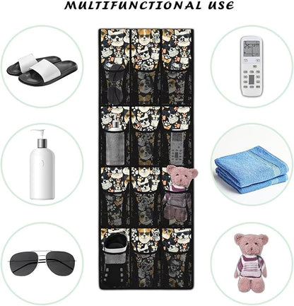 Cool Dog Hanging Over the Door Shoe Organizer,Quick Dry Shoe Storage Hanging Bag,Over The Door Organizer,Small Hanging Shoe Rack for Closet,Stable Spice Rack for Kitchen