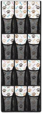 Dog Paw Over the Door Shoe Organizer 12 Large Pockets Hanging Shoe Organizer Sturdy Oxford Fabric Shoe Rack for Door Sock Organizer