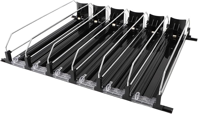 Zerodis Food Storage Packaging Drink Organizer Self Pushing Soda Can Dispenser Automatic Pusher Glide Self Pushing Soda Can Dispenser Pushing Fridge Drink Dispenser Fridge Self 6Pcs Soda