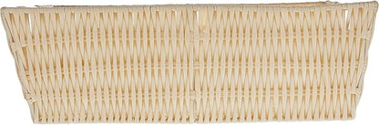 Whitmor Rattique Shelf Tote, 13"D x 15"W x 5"H, Latte