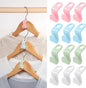 50 PCS Space Saving Hanger - Clothes Connector Hooks, Stacking Space Saver, Plastic Closet Organizers and Storage Extender for Heavy Duty Cascading Connection