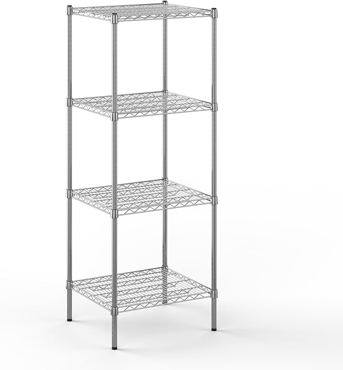 21" Deep x 24" Wide x 64" Height Wire Shelving Kit | 4-Tier | NSF Commercial Storage Rack Unit