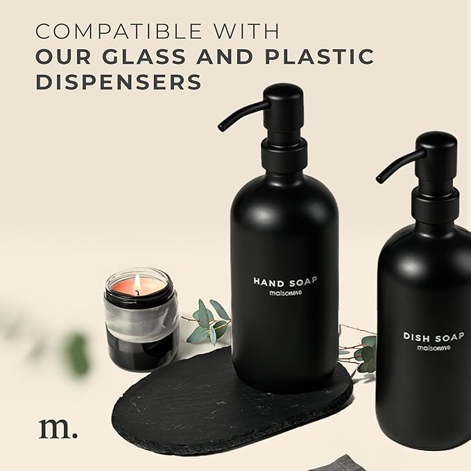 MaisoNovo Stone Soap Tray - Dish soap Dispenser for CounterTop - Bathroom Trays
