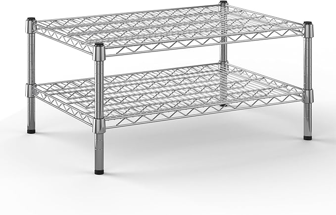 21" Deep x 30" Wide x 14" Height Wire Shelving Kit | 2-Tier | NSF Commercial Storage Rack Unit