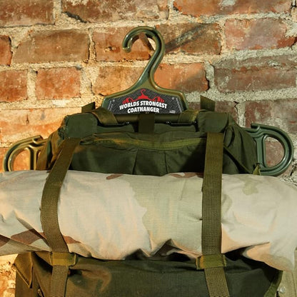 Worlds Strongest Coat Hanger | USA Made | 140 lb Load Capacity | Multipurpose Gear Hanger | RED (40)