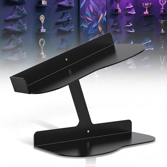H Type Floating Shoe Rack for Wall, Metal Wall Mount Floating Shoe Shelves, Wall Mount Floating Sneaker Display Rack, Levitating Shoe Organizer for Sneaker Collector Advertising Exhibition