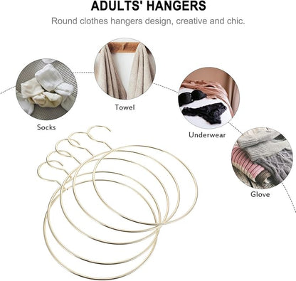 STOBAZA 5-Pack Scarf Organizer Hangers for Closet – Metal Non-Slip Scarf Holder, Space-Saving Belt & Tie Hanger for Neckties, Shawls Scarves, Veils, Pashminas Display, Tank Tops, Accessories